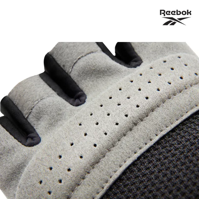 【REEBOK】速乾透氣健身手套-迷彩灰(福利品 M)
