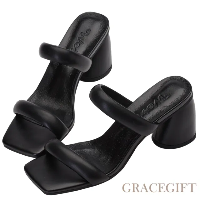 【Grace Gift】唐葳訂製-光輝盛夏泡泡高跟拖鞋