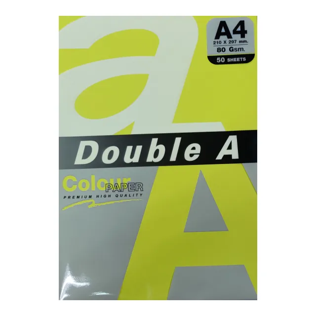 【Double A】彩色影印紙 80G A4-多色選購(50張/包)