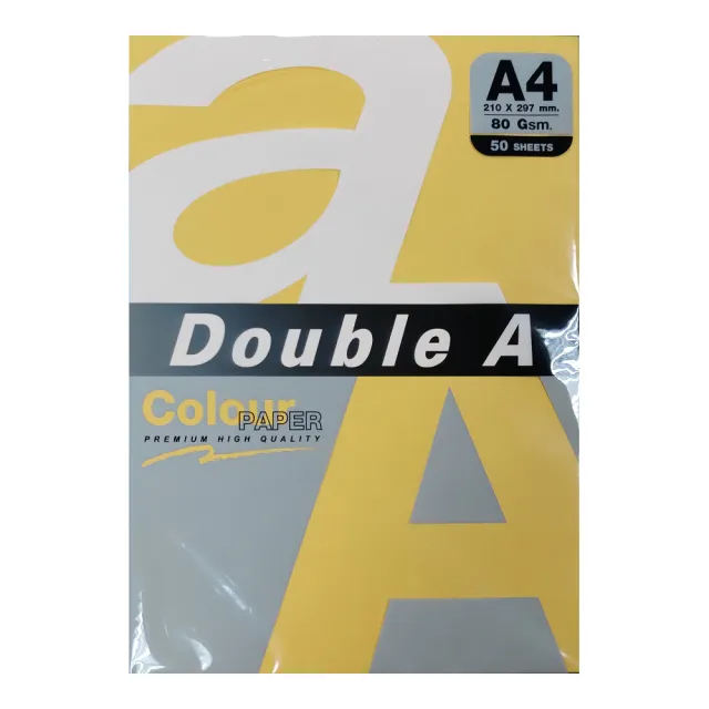 【Double A】彩色影印紙 80G A4-多色選購(50張/包)