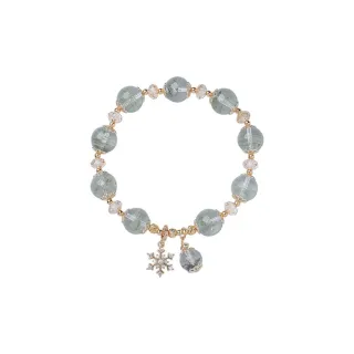 【BAO WA 珠寶】天然粉水晶海藍寶手鍊(雙色配色)