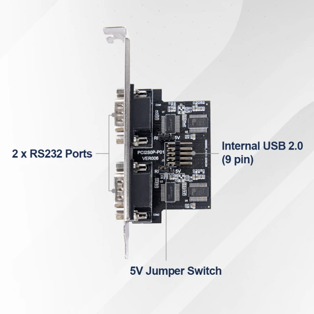 SUNIX USB3.2 Gen2 2埠USB-C Alt-