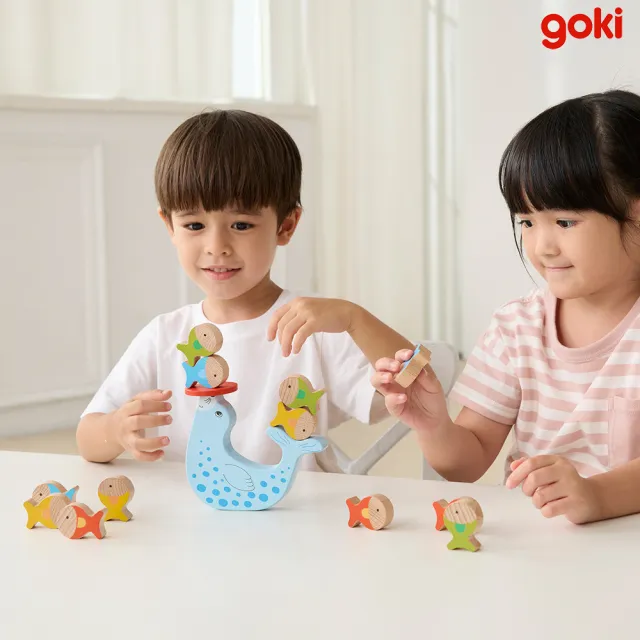 【goki】海豹疊疊樂(可愛木製桌遊)