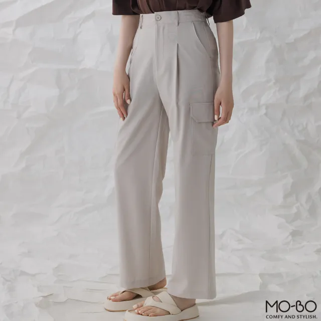 【MO-BO】垂墜直筒工裝感西褲