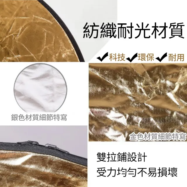60CM 五合一反光板 DCG0001(可折疊反光板 攝影打光板 柔光板)