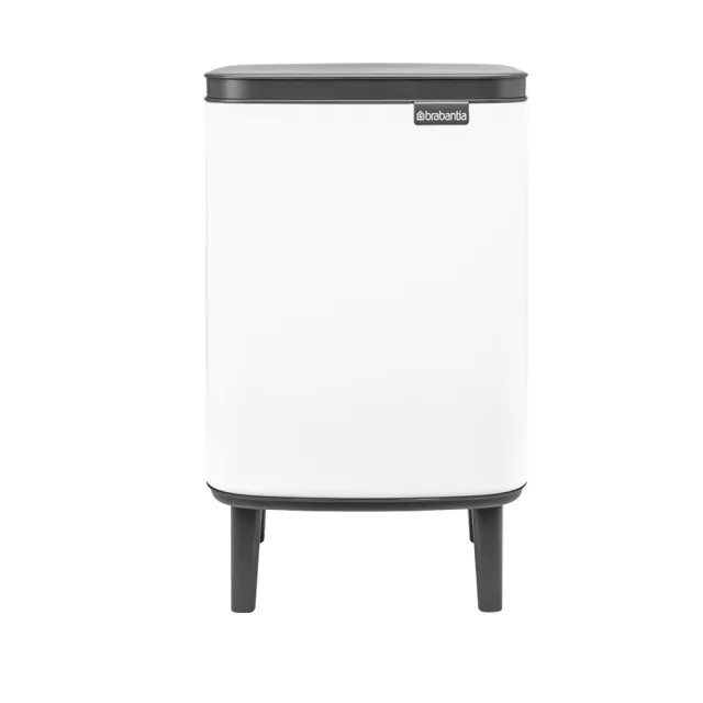 【Brabantia】BO WASTE BIN掀蓋式垃圾桶-7L純淨白(全新款式)