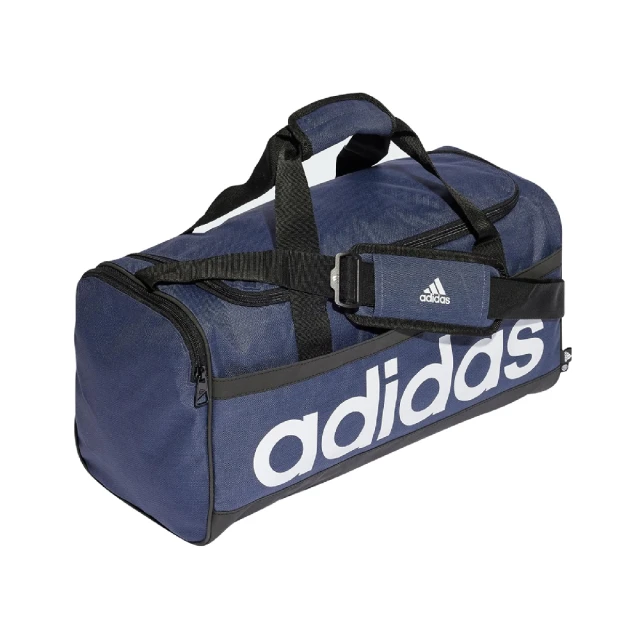 adidas 愛迪達 包包 Essentials Duffle 男女款 藍 白 健身包 行李袋 手提 側背 大容量 愛迪達(HR5353)