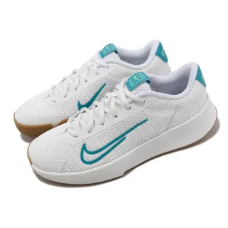 【NIKE 耐吉】網球鞋 Wmns Vapor Lite 2 HC 女鞋 男鞋 白 綠 膠底 硬地 緩震 運動鞋(DV2019-103)
