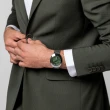 【Rado 雷達表】DiaStar鑽星系列 創始型 碳化鈦金屬陶瓷紋飾機械錶-綠色38mm R05(R12160303 防水100米)