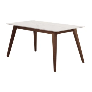 【文創集】巴卡莉4.7尺高硬度岩板實木餐桌