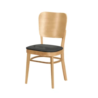 【文創集】瑪西卡北歐風棉麻布實木餐椅(單張餐椅販售出貨)