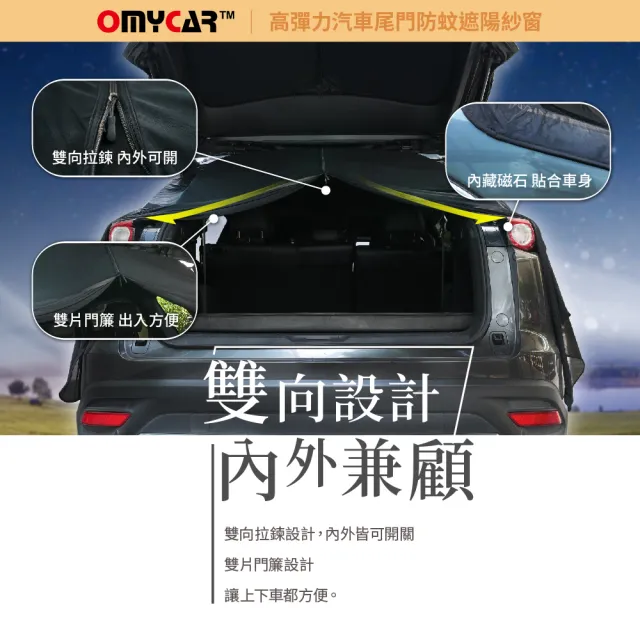 高彈力汽車尾門防蚊遮陽紗窗-快(尾門紗窗 車用蚊帳 汽車防蚊帳 車宿 車露)