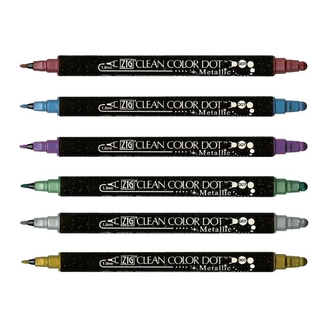 【Kuretake 吳竹】ZIG Clean Color Dot 點點筆 金屬色 單色 /支 TC-8100(日本品牌)