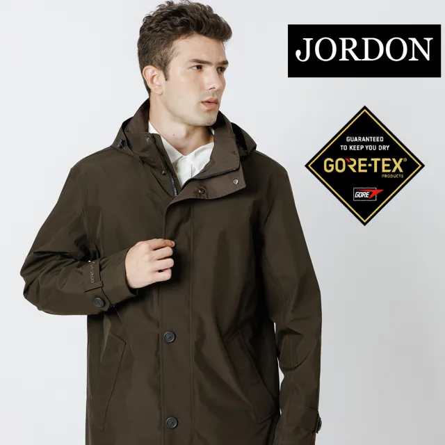 【JORDON 橋登】GORE-TEX 防風防水機能短大衣(透氣/可拆帽/商務外套/男外套)