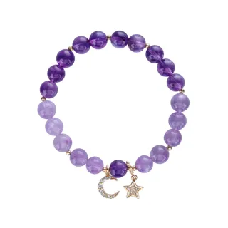 【BAO WA 珠寶】天然紫水晶紫玉手鍊(紫水晶 紫玉)