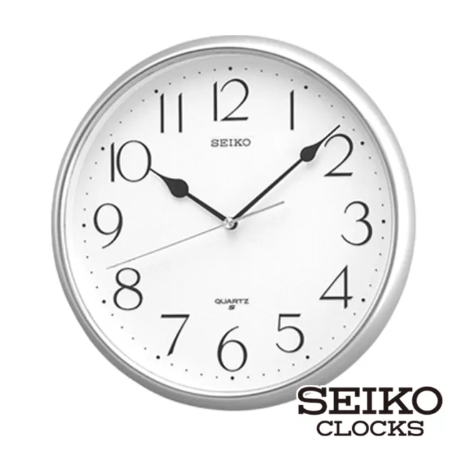 【SEIKO 精工】金屬光澤 清新數字顯示 時鐘 時尚掛鐘 QXA001G.QXA001S(經典 百搭設計 2色可選 SK048)