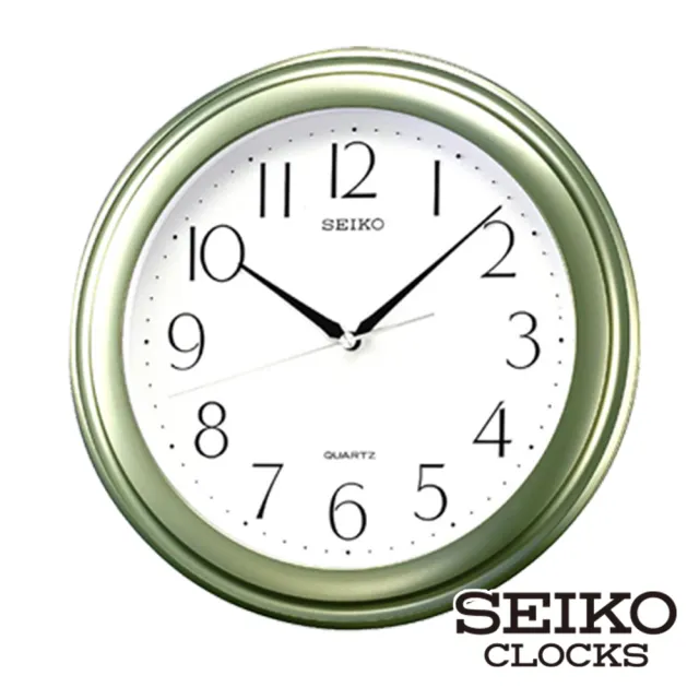 【SEIKO 精工】金屬時尚時鐘掛鐘 QXA576G.QXA576M(塑膠外殼 金屬時尚 金屬光澤 SK048)