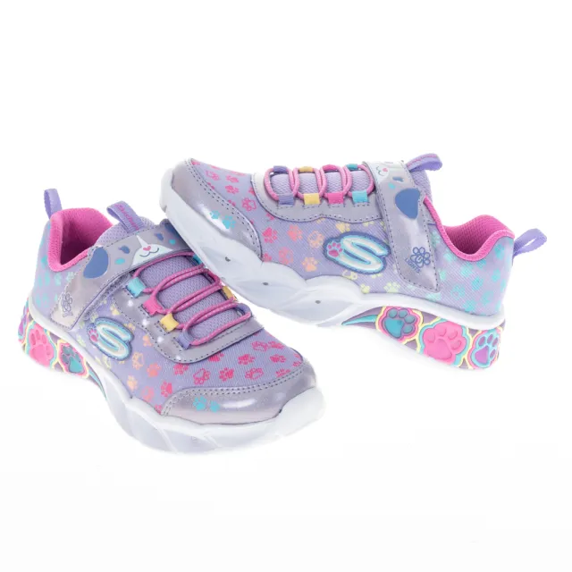 【SKECHERS】女童系列燈鞋 PRETTY PAWS(319301LLVMT)