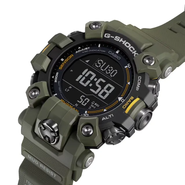 【CASIO 卡西歐】G-SHOCK  Master of G 系列 MUDMAN 防泥結構 太陽能電力 電子錶_GW-9500-3_52.7mm