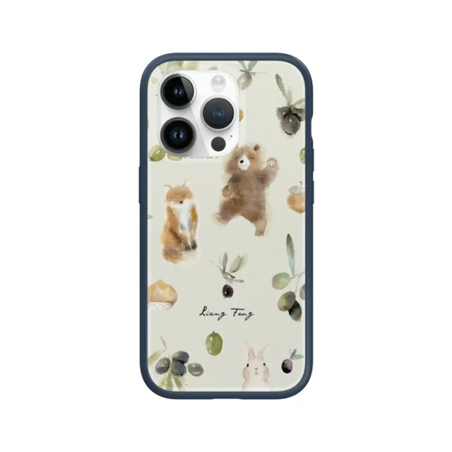【RHINOSHIELD 犀牛盾】iPhone 12 mini/12 Pro/Max Mod NX手機殼/涼丰系列-橄欖與動物們(涼丰)