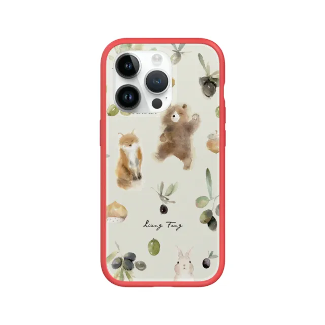 【RHINOSHIELD 犀牛盾】iPhone 12 mini/12 Pro/Max Mod NX手機殼/涼丰系列-橄欖與動物們(涼丰)
