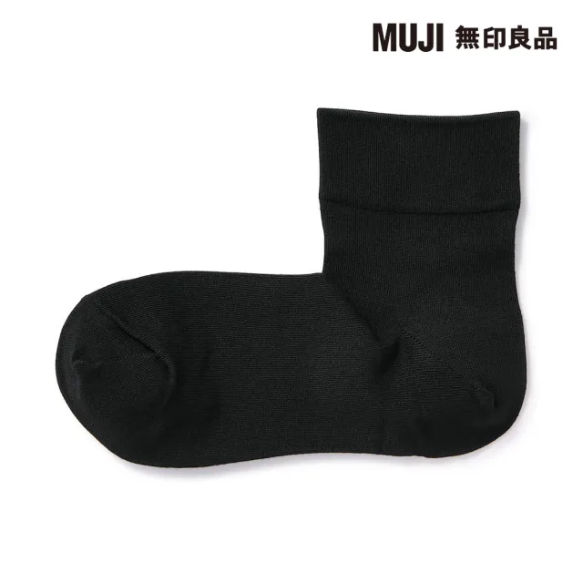 【MUJI 無印良品】女莫代爾混足口柔軟舒適輕薄直角短襪(共8色)