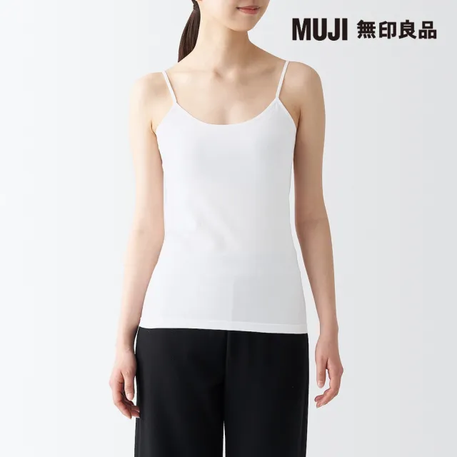 【MUJI 無印良品】女有機棉混彈性細肩帶(共2色)