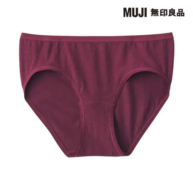 【MUJI 無印良品】女柔滑低腰短版內褲(共8色)