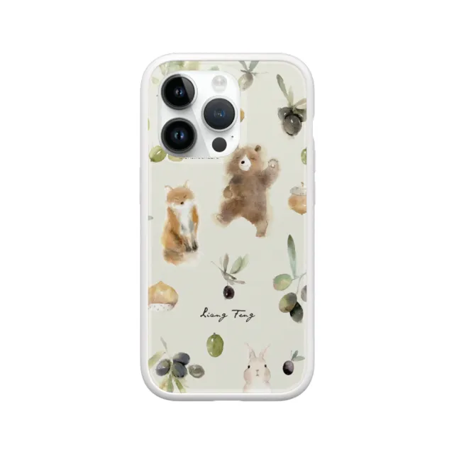 【RHINOSHIELD 犀牛盾】iPhone 14/Plus/14 Pro/Max Mod NX手機殼/涼丰系列-橄欖與動物們(涼丰)
