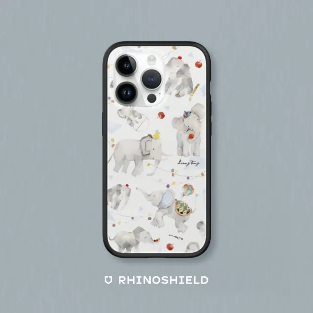 【RHINOSHIELD 犀牛盾】iPhone 14/Plus/14 Pro/Max Mod NX手機殼/涼丰系列-灰色大象(涼丰)