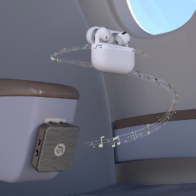 【ADAM 亞果元素】EVE II 飛機用藍牙音訊收發器(搭載藍牙5.3技術)