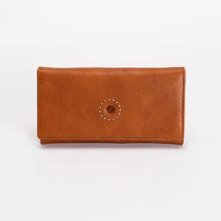 【ZODENCE 佐登司】SAXON義大利植鞣革9卡長夾(駝)