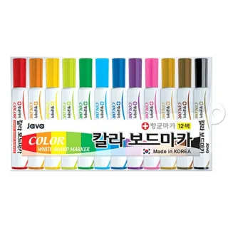 【韓國製JaJa】彩色白板塗鴉筆(12色)