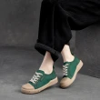 【Vecchio】真皮休閒鞋 牛皮休閒鞋/全真皮頭層牛皮寬楦舒適潮流時尚經典休閒鞋(綠)