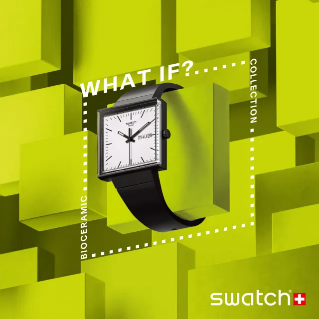 【SWATCH】Gent 原創系列手錶 WHAT IF BLACK? 瑞士錶 錶(33mm)