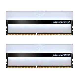 【Team 十銓】T-FORCE XTREEM ARGB WHITE DDR4-3200 16GBˍ8Gx2 CL16 桌上型超頻記憶體