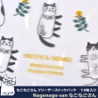 【Kusuguru Japan】眼鏡貓食物密封保鮮夾鏈袋  飾品保存 日本食品衛生檢測合格 Nagonago-san(M號10入裝)