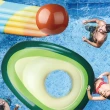 【SWIMFLOW】酪梨浮排 中間一核球 造型充氣浮排(浮排浮板 漂浮床 造型充氣床 夏日戲水 日光浴)