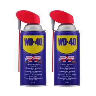 【WD-40】多功能除銹潤滑劑277ml 附專利型活動噴嘴(2入組)