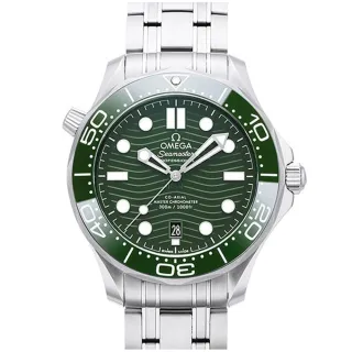 【OMEGA 歐米茄】全新海馬同軸擒縱大師天文台腕表x綠面x42mm(210.30.42.20.10.001)