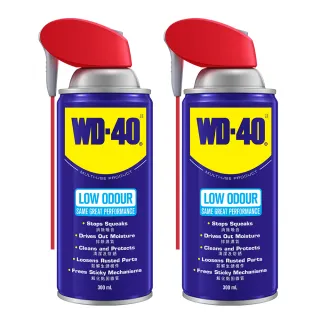 【WD-40】微氣味 多功能除銹潤滑劑300ml 附專利型活動噴嘴(2入組)