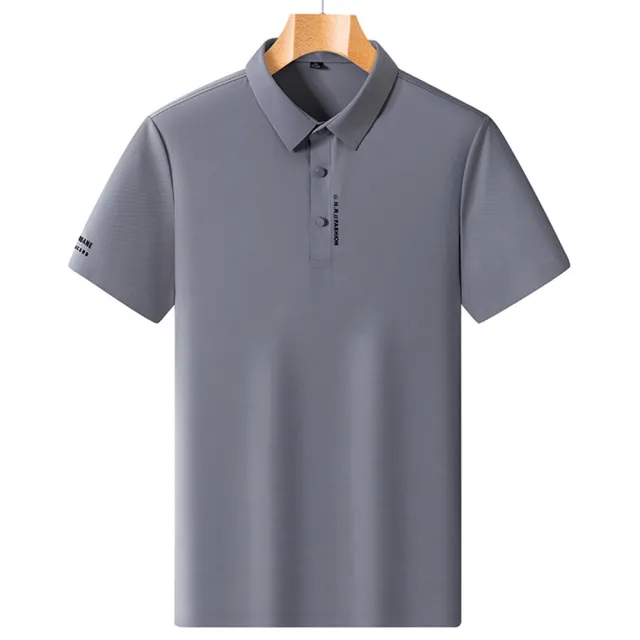 【巴黎精品】現貨+預購 POLO衫短袖上衣(高彈冰絲透氣休閒男上衣5色a1cf24)