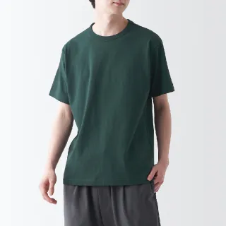 【MUJI 無印良品】男有機棉水洗粗織圓領短袖T恤(共8色)