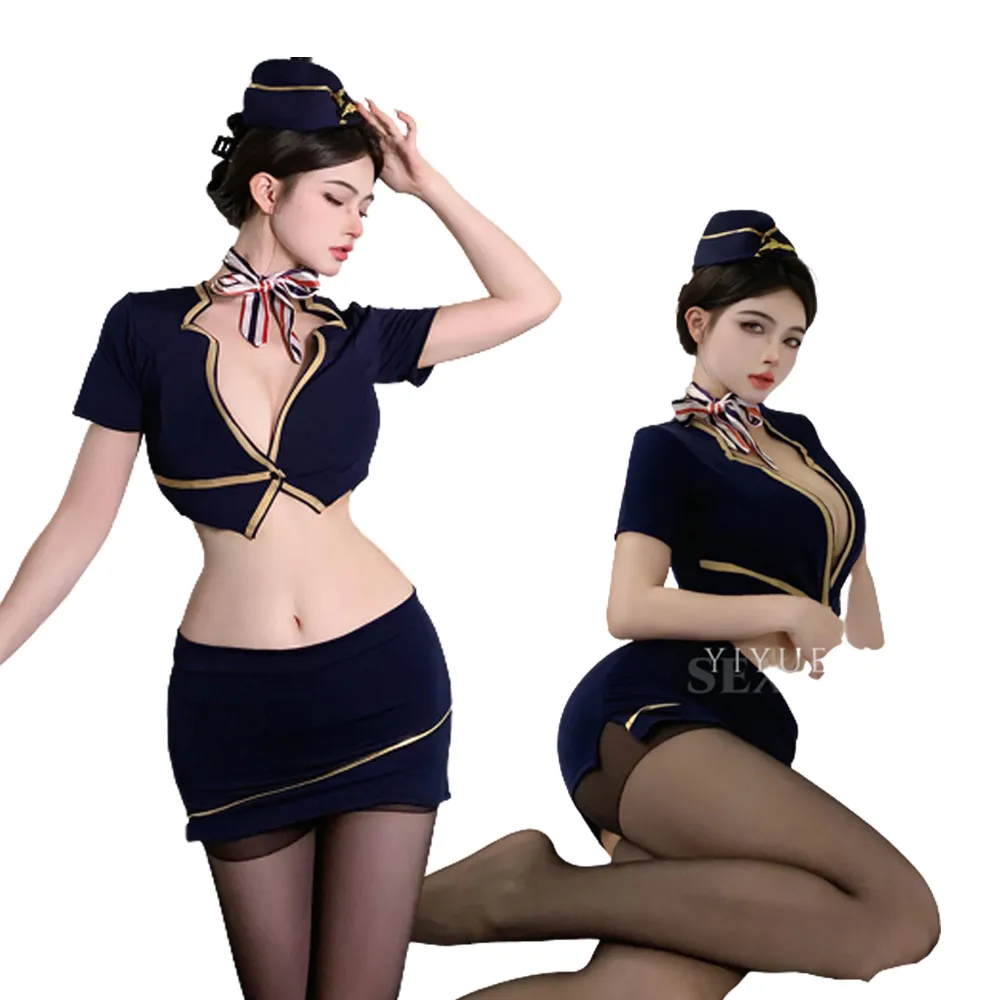 空姐 Sexy night】性感火辣空姐服角色扮演情趣衣-9028(空姐裝+黑絲襪) - momo購物網- 好評推薦-2025年3月