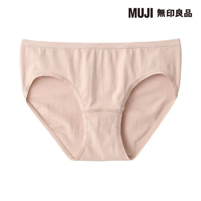 【MUJI 無印良品】女有機棉混彈性低腰短版內褲(共6色)