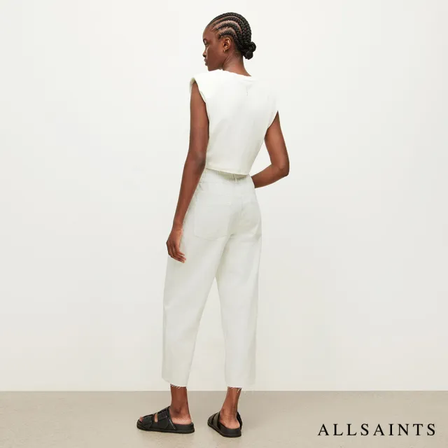 【ALLSAINTS】HARLEY 率性高腰水洗直筒牛仔褲-白 WE842W(直筒版型)