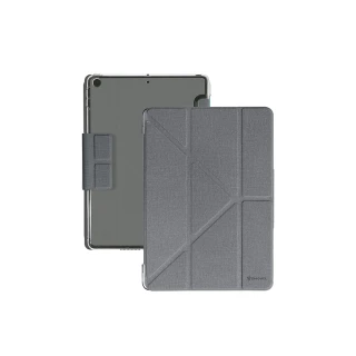 【GNOVEL】iPad 10.2 多角度透明背版保護殼-灰(GNOVEL)