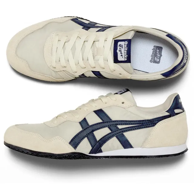 【Onitsuka Tiger】Onitsuka Tiger鬼塚虎-米色SERRANO休閒鞋(1183B400-200)