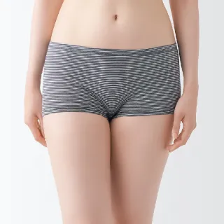 【MUJI 無印良品】女有機棉混彈性平口內褲(共5色)