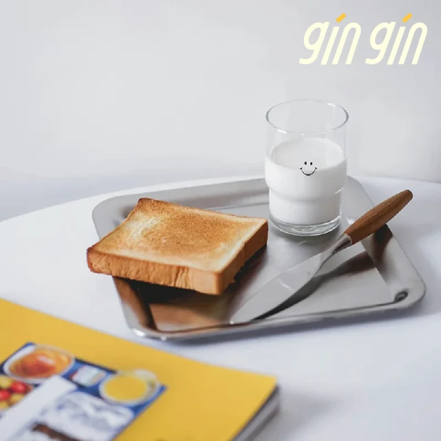 gin gin 2入組超值組 方形不鏽鋼盤餐具_正方形(湯盤 餐具 餐盤 盤子 無印風 咖啡店 托盤 露營 野餐)